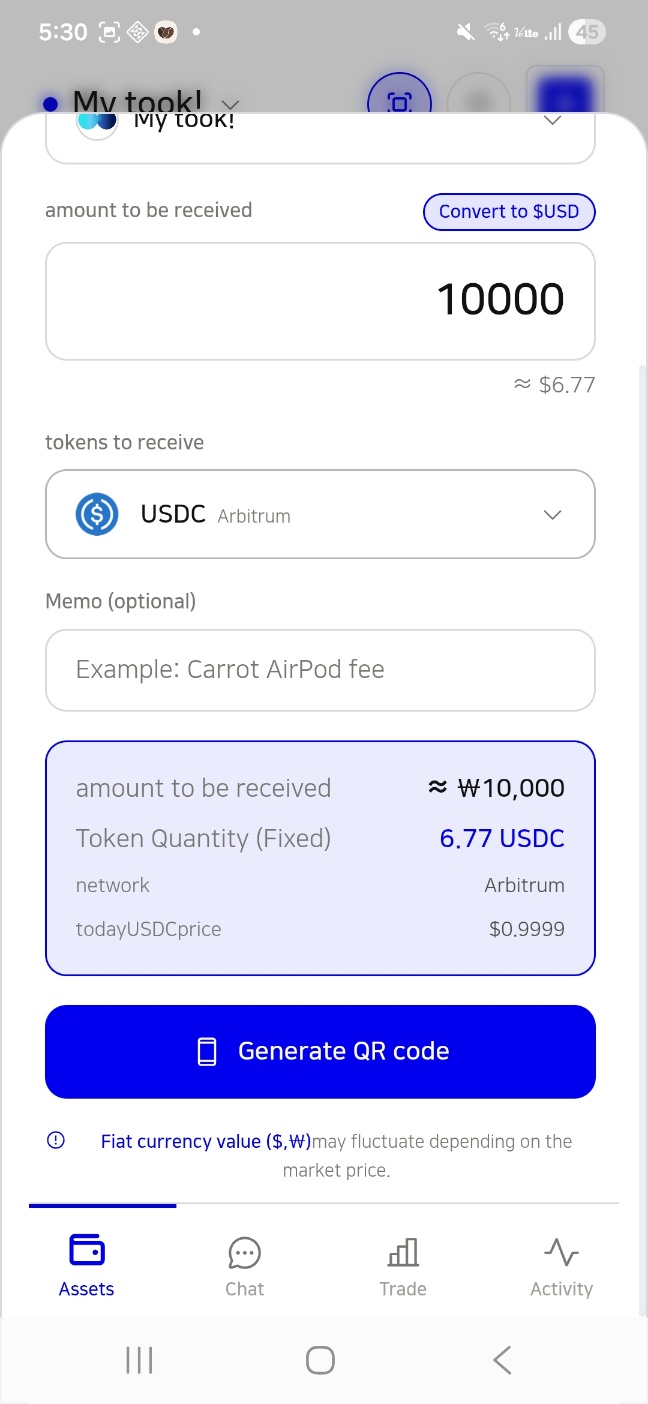 payment request